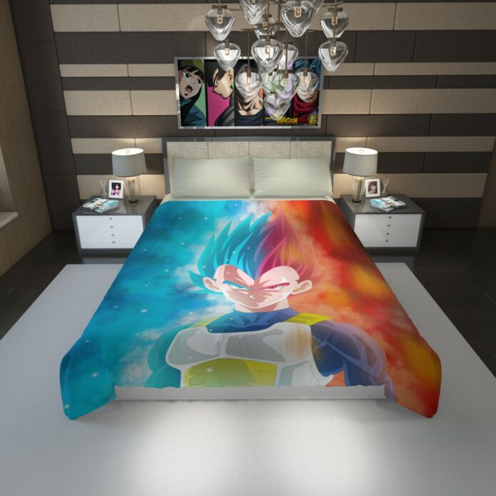 Vegeta Anime Boy Duvet Cover