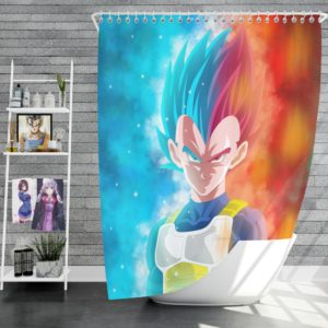 Vegeta Anime Boy Shower Curtain