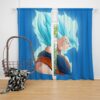 Vegeta Dragon Ball Minimal Design Bedroom Window Curtain