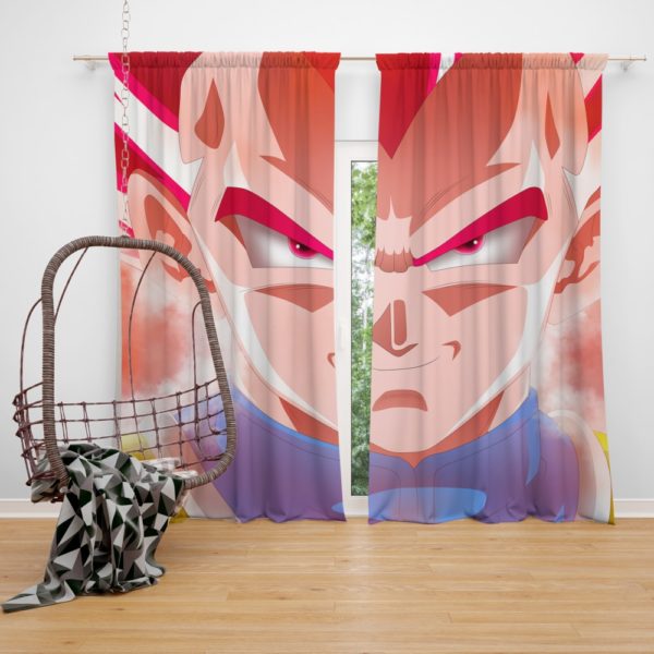 Vegeta Dragon Ball Super Anime Bedroom Window Curtain
