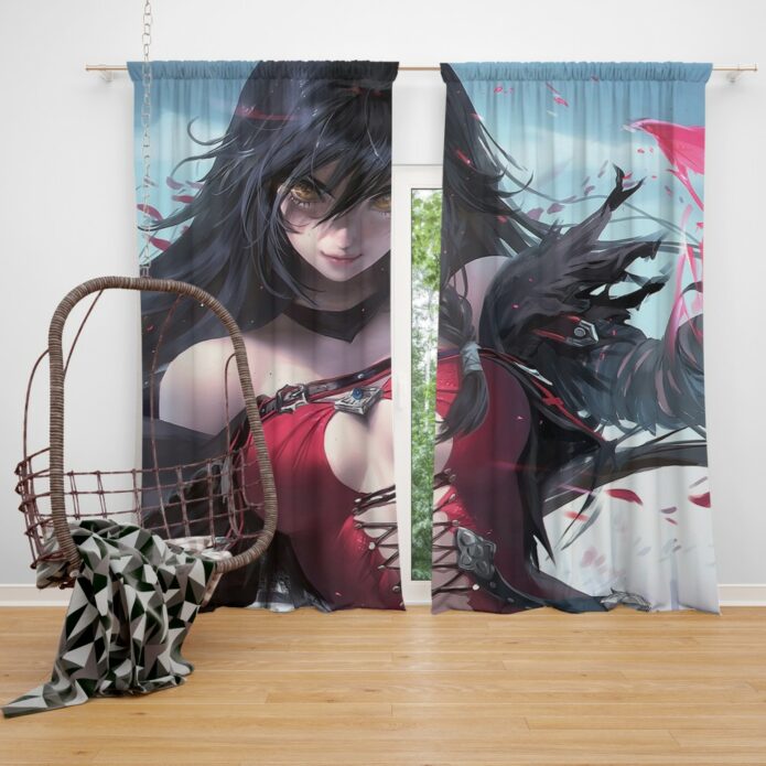 Velvet Crowe Hot Anime Girl Bedroom Window Curtain