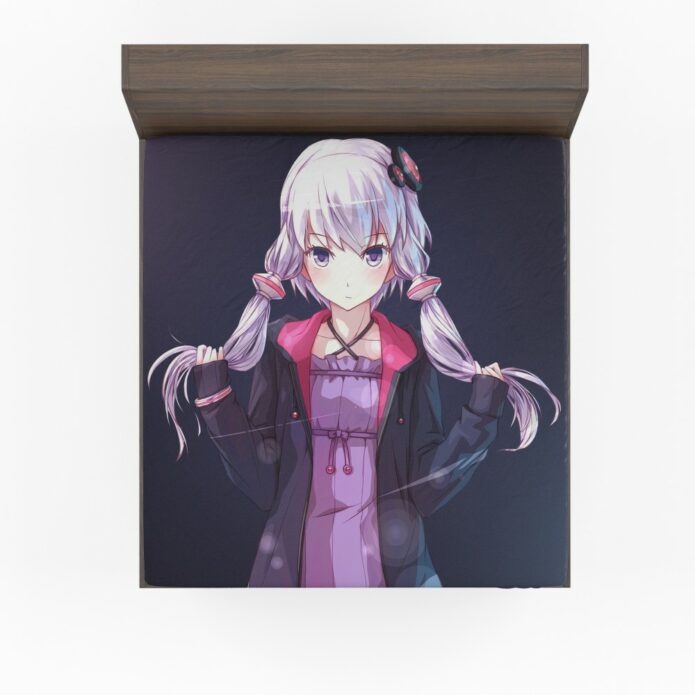 Yuzuki Yukari Vovaloid Anime Girl Fitted Sheet