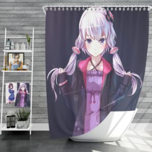 Yuzuki Yukari Vovaloid Anime Girl Shower Curtain
