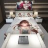Beautiful Japanese Anime Girl Queen King Comforter 1