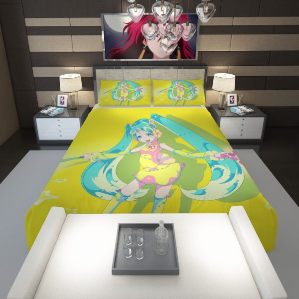 Hatsune Miku Vocaloid Japanese Anime Comforter 1