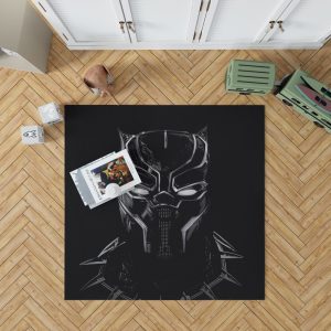 Black Panther Artwork Movie Bedroom Living Room Floor Carpet Rug 1