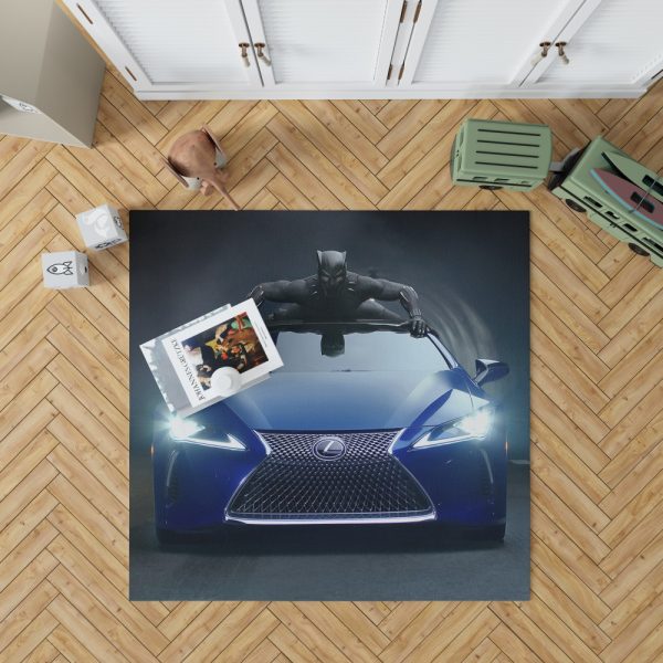 Black Panther Lexus LC Bedroom Living Room Floor Carpet Rug 1