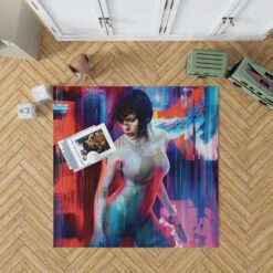 Ghost in the Shell Scarlett Johansson Bedroom Living Room Floor Carpet Rug 1