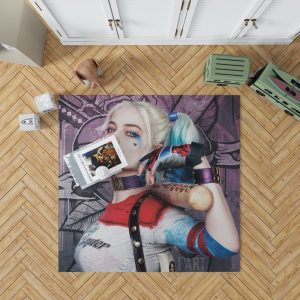 Harley Quinn Suicide Squad Margot Robbie Bedroom Living Room Floor Carpet Rug 1