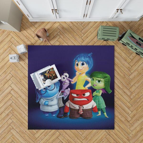 Inside Out Pixar Animation Movie Bedroom Living Room Floor Carpet Rug 1