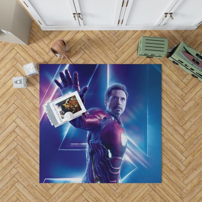 Iron Man Robert Downey Jr Tony Stark Bedroom Living Room Floor Carpet Rug 1