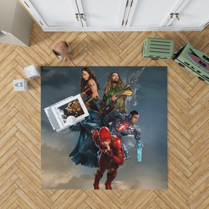 Justice League Movie Teen Bedroom Bedroom Living Room Floor Carpet Rug 1