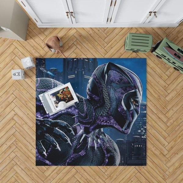 Marvel Black Panther Movie Bedroom Living Room Floor Carpet Rug 1