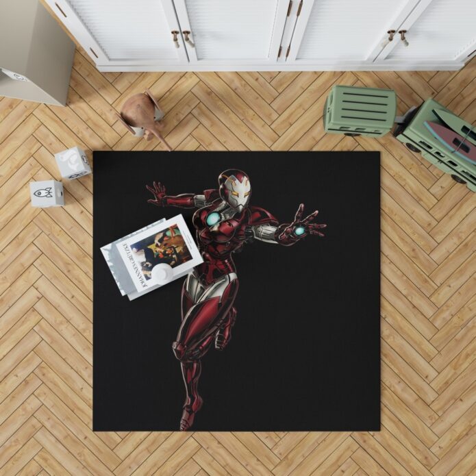 Marvel Comics Iron Woman Bedroom Living Room Floor Carpet Rug 1