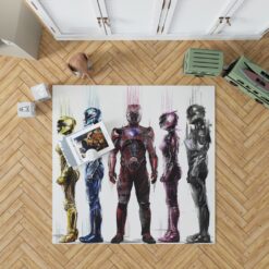 Power Rangers 5 Movie Bath Bedroom Living Room Floor Carpet Rug 1
