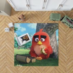 Red Angry Birds Movie Bedroom Living Room Floor Carpet Rug 1