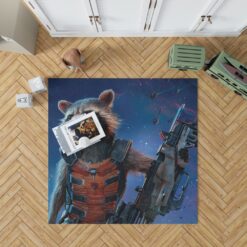 Rocket Raccoon Guardians of the Galaxy Bedroom Living Room Floor Carpet Rug 1