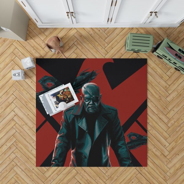 Samuel L Jackson Nick Fury Marvel Comics Bedroom Living Room Floor Carpet Rug 1