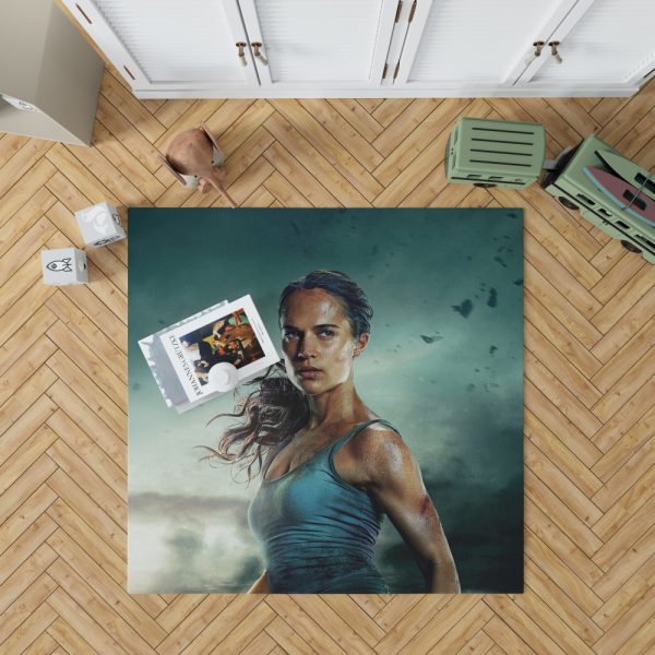 Tomb Raider Alicia Vikander Lara Croft Bath Bedroom Living Room Floor Carpet Rug 1