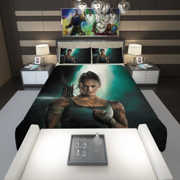 Tomb Raider Alicia Vikander Lara Croft Comforter 1