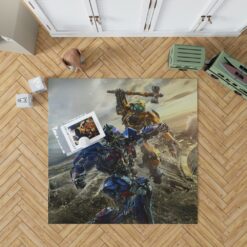 Transformers Bumblebee Optimus Prime Fight Bedroom Living Room Floor Carpet Rug 1