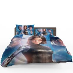 Alita Battle Angel Movie Christoph Waltz Jennifer Connelly Mahershala Ali Bedding Set 1