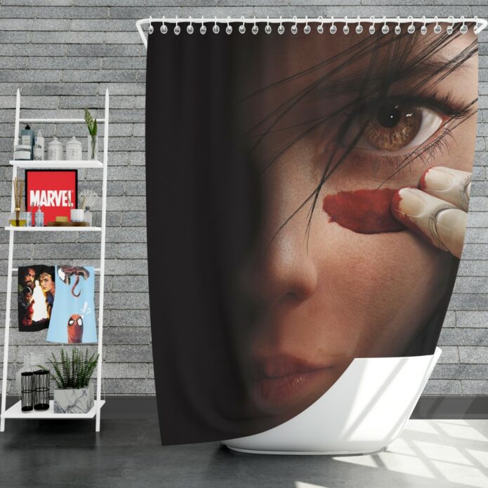 Alita Battle Angel Movie Fighting Super Girl Shower Curtain