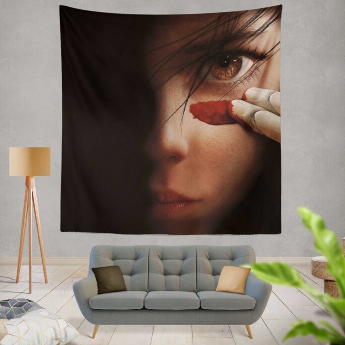 Alita Battle Angel Movie Fighting Super Girl Wall Hanging Tapestry