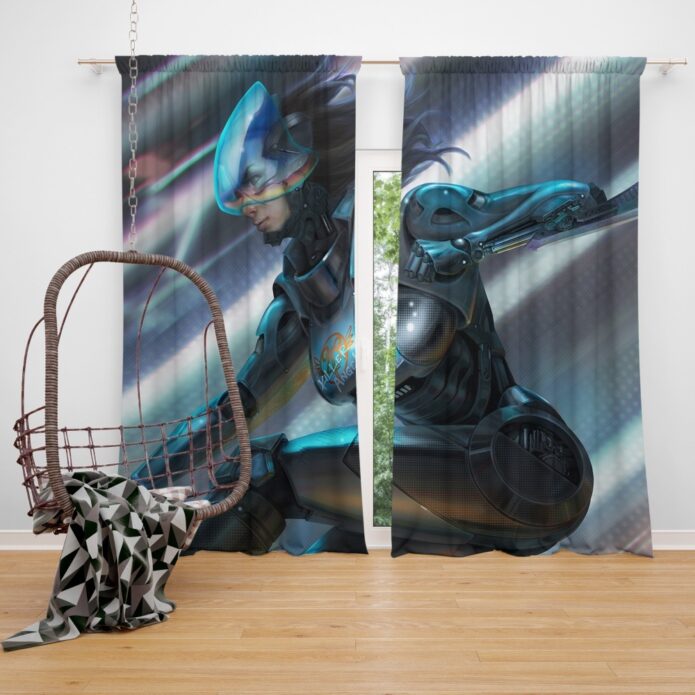 Alita Battle Angel Movie Thriller Window Curtain