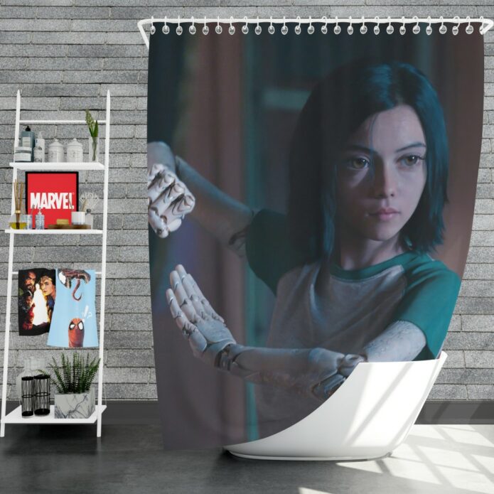 Alita Battle Angel Movie Women Warrior Shower Curtain