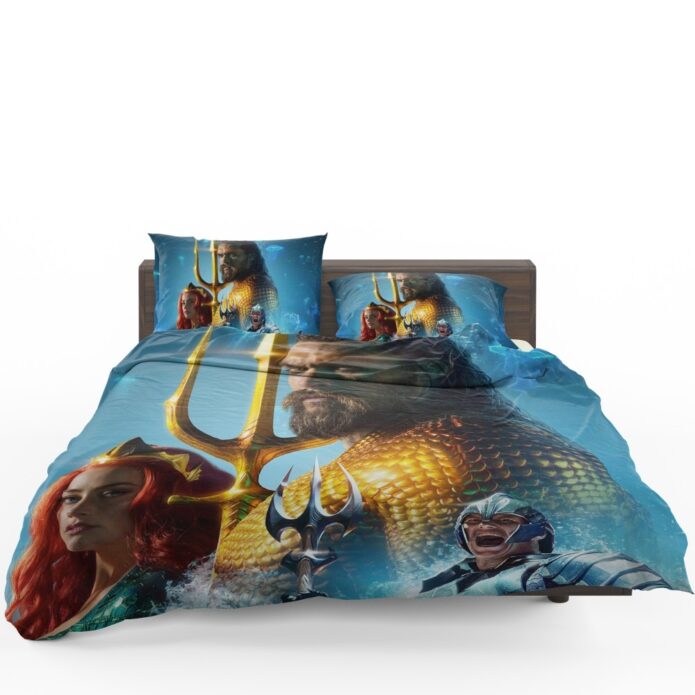 Aquaman Movie Amber Heard Jason Momoa Mera DC Comics Bedding Set 1