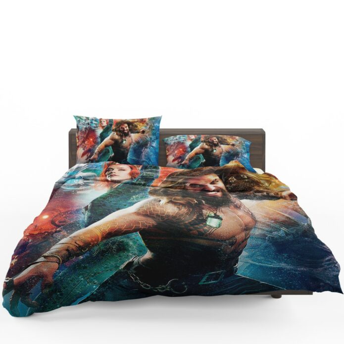 Aquaman Movie Amber Heard Jason Momoa Mera DC Universe Bedding Set 1