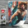 Aquaman Movie Amber Heard Jason Momoa Mera DC Universe Shower Curtain