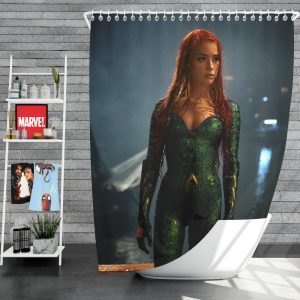 Aquaman Movie Amber Heard Mera DC Comics Shower Curtain