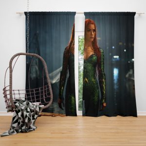 Aquaman Movie Amber Heard Mera DC Comics Window Curtain