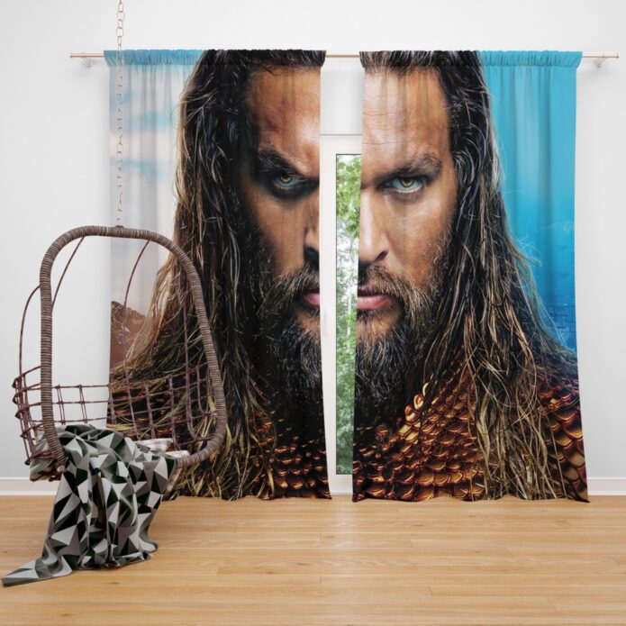 Aquaman Movie Jason Momoa Window Curtain