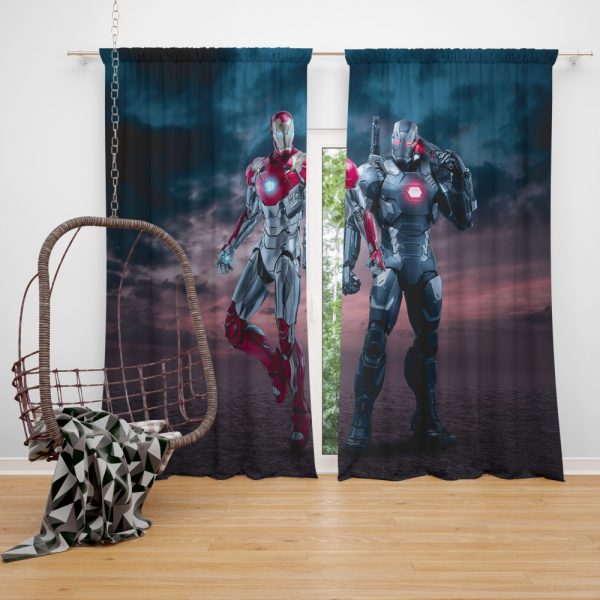 Avengers Age of Ultron Movie Iron Man War Machine Window Curtain