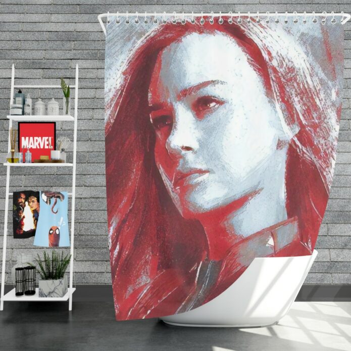 Avengers Endgame Movie Brie Larson Shower Curtain