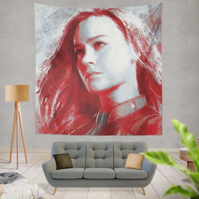 Avengers Endgame Movie Brie Larson Wall Hanging Tapestry
