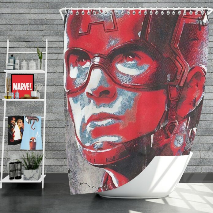 Avengers Endgame Movie Captain America Chris Evans Shower Curtain