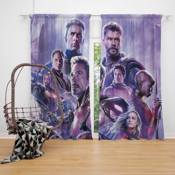 Avengers Endgame Movie Marvel Comics Window Curtain