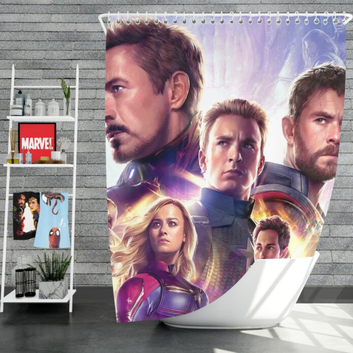 Avengers Endgame The Avengers Marvel MCU Shower Curtain