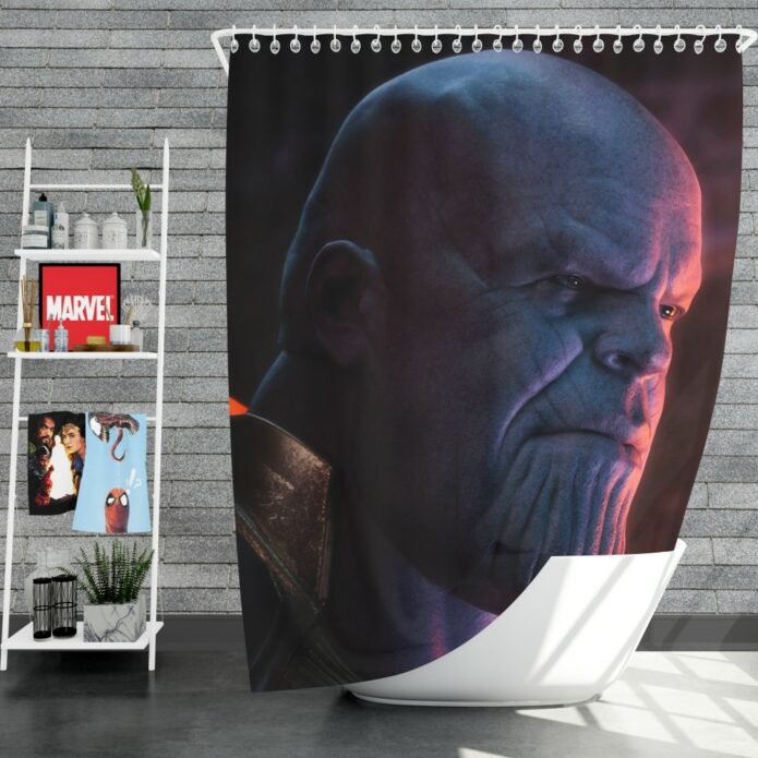 Avengers Infinity War Movie Marvel Comics Thanos Shower Curtain