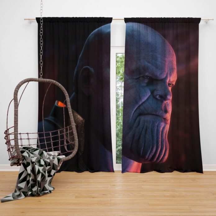 Avengers Infinity War Movie Marvel Comics Thanos Window Curtain