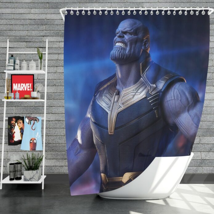 Avengers Infinity War Movie Thanos The Great Villain Shower Curtain