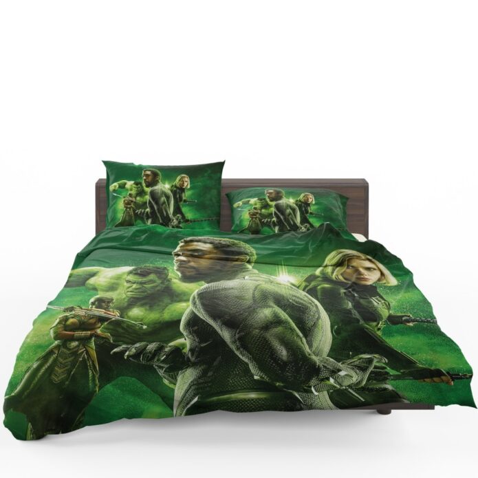 Avengers Infinity War Okoye Black Panther Black Widow Hulk Bedding Set 1