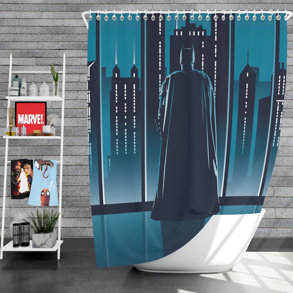 Batman Dc Comics Shower Curtain, Batman Shower Curtain