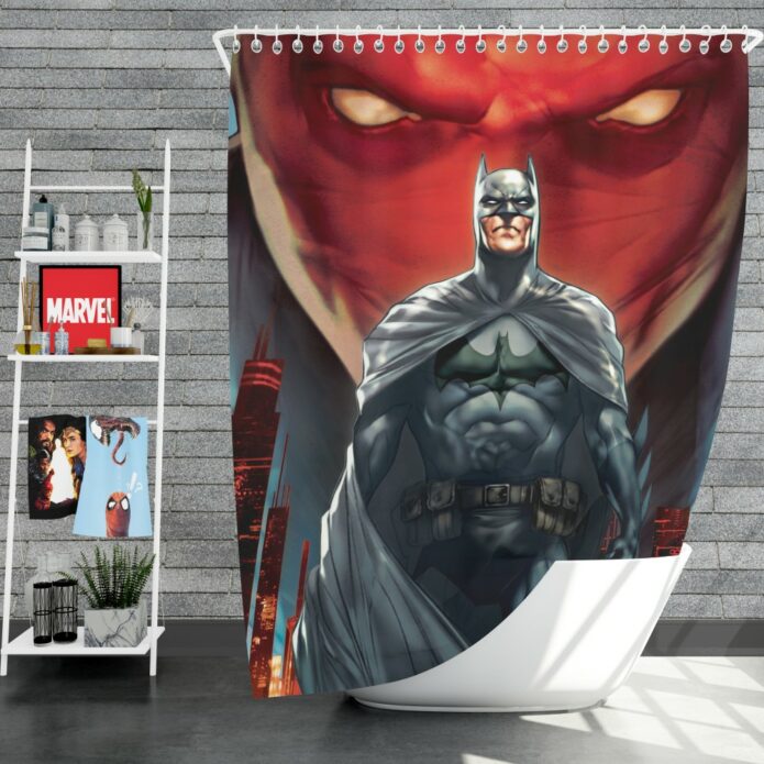 Batman Under the Red Hood Movie Bruce Wayne DC Comics Jason Todd Shower Curtain