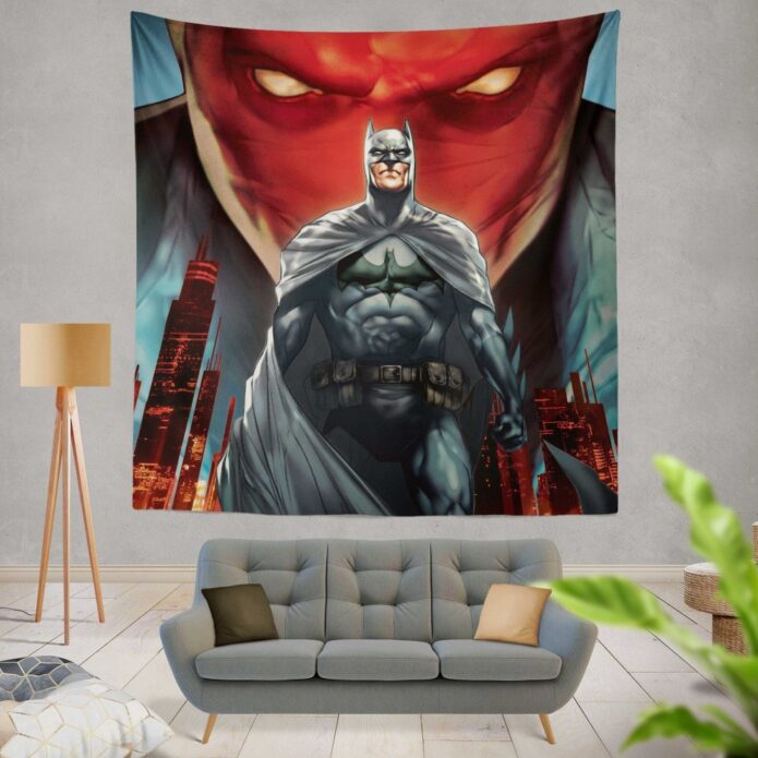Batman Under the Red Hood Movie Bruce Wayne DC Comics Jason Todd Wall Hanging Tapestry
