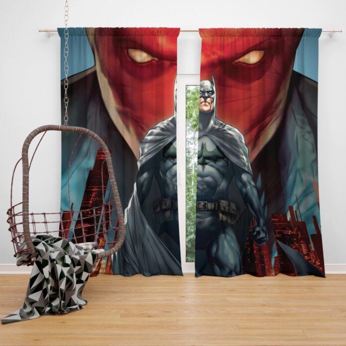 Batman Under the Red Hood Movie Bruce Wayne DC Comics Jason Todd Window Curtain